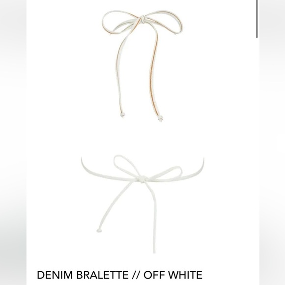 JEAN Machine Laina Rauma NWT szL bra Bralette triangle cropped  lainarauma denim - Picture 15 of 16